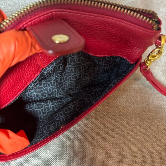 Lodis Olivia Red Italian Leather Wristlet Wallet Combo. NWOT - Picture 6 of 12